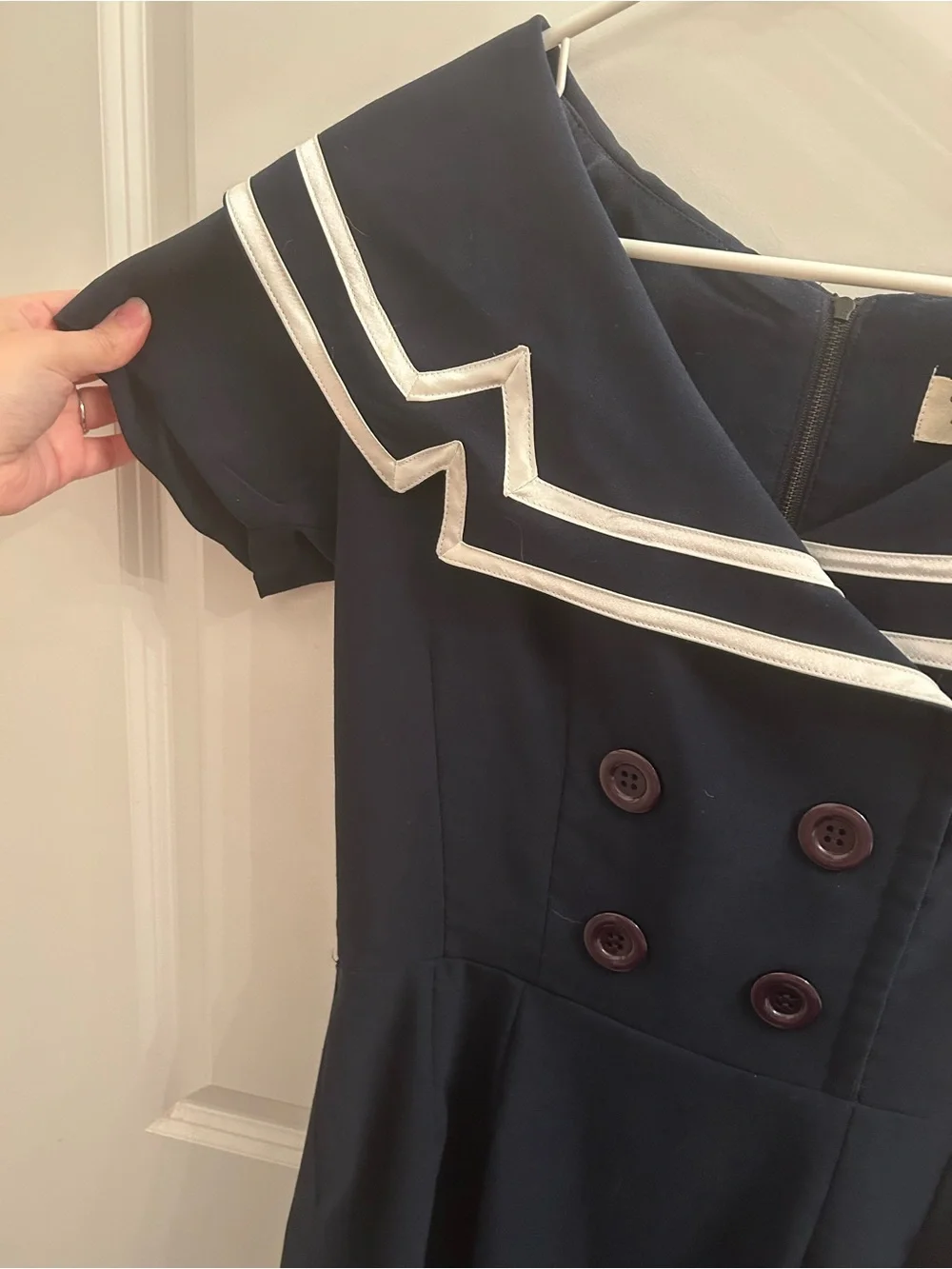 Tatyana Sailor Dress ASO Blair Waldorf Size XL - Picture 3 of 11